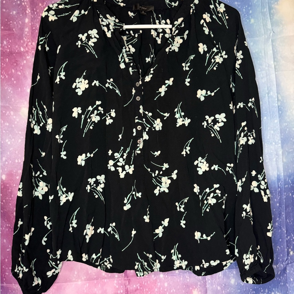 J.crew floral blouse 🛍